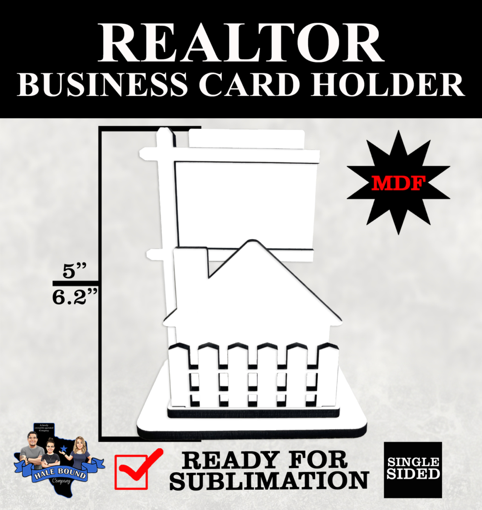 realtor business card holder – blank for sublimation